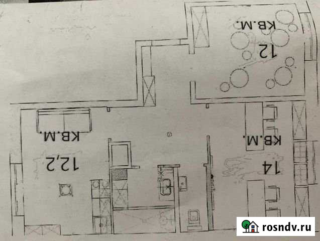 2-комнатная квартира, 53 м², 1/14 эт. на продажу в Кудрово Кудрово - изображение 1