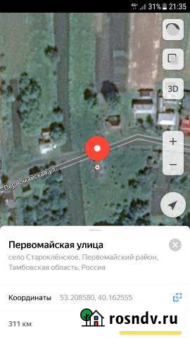 Участок ИЖС 40 сот. на продажу в Первомайском Тамбовской области Первомайский - изображение 1