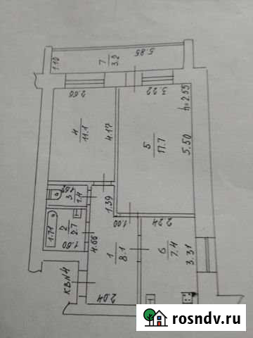 2-комнатная квартира, 51 м², 2/5 эт. на продажу в Новозыбкове Новозыбков - изображение 1