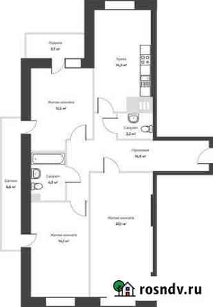 3-комнатная квартира, 84.3 м², 7/24 эт. на продажу в Самаре Самара