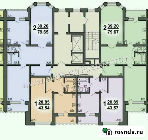 1-комнатная квартира, 43.6 м², 9/17 эт. на продажу в Липецке Липецк - изображение 1