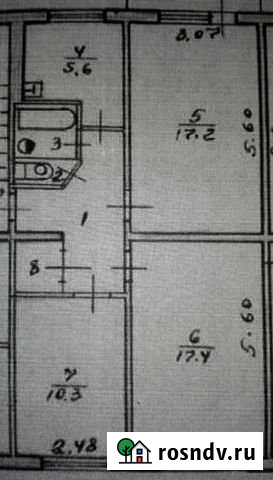 3-комнатная квартира, 61.4 м², 3/5 эт. на продажу в Петропавловске-Камчатском Петропавловск-Камчатский - изображение 1