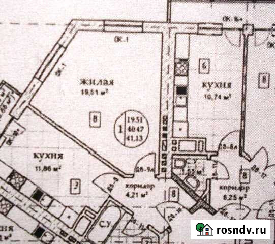 1-комнатная квартира, 41.3 м², 2/7 эт. на продажу в Пионерском Калининградской области Пионерский - изображение 1