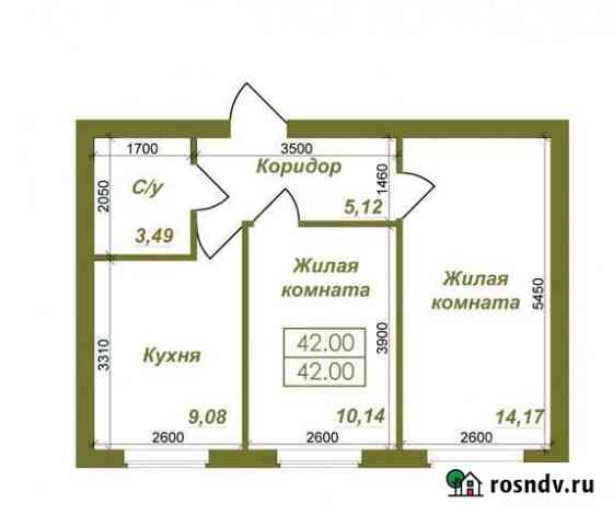 2-комнатная квартира, 42 м², 2/3 эт. на продажу в Пригородном Оренбургской области Пригородный