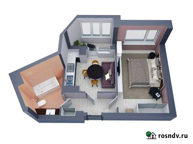 1-комнатная квартира, 38.6 м², 9/19 эт. на продажу в Батайске Батайск - изображение 1