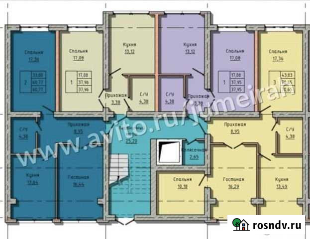 2-комнатная квартира, 60.7 м², 2/5 эт. на продажу в Нальчике Нальчик - изображение 1