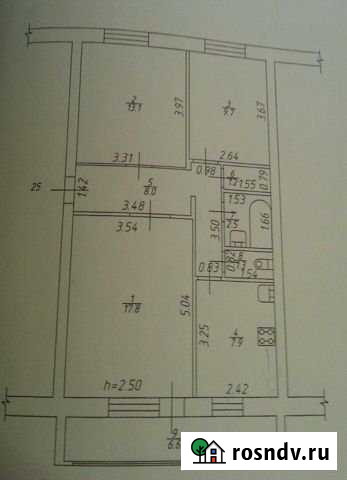 3-комнатная квартира, 68 м², 4/5 эт. на продажу в Козельске Козельск - изображение 1