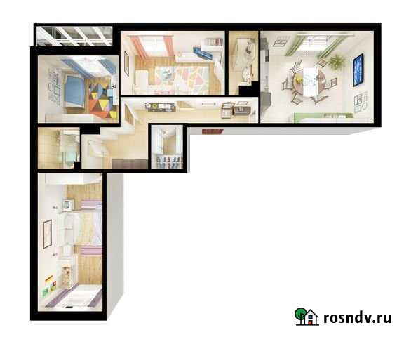 3-комнатная квартира, 82.7 м², 12/16 эт. на продажу в Мурино Мурино - изображение 1