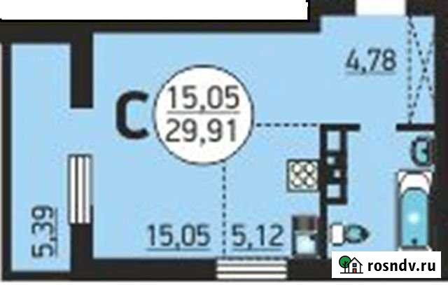 Квартира-студия, 29.9 м², 2/25 эт. на продажу в Новосибирске Новосибирск - изображение 1