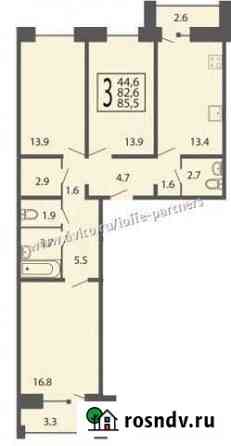3-комнатная квартира, 85.5 м², 1/17 эт. на продажу во Владимире Владимир