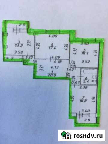 3-комнатная квартира, 90.1 м², 2/5 эт. на продажу в Пушкине Пушкин - изображение 1