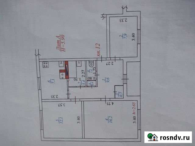 3-комнатная квартира, 60 м², 2/2 эт. на продажу в Вельске Вельск - изображение 1