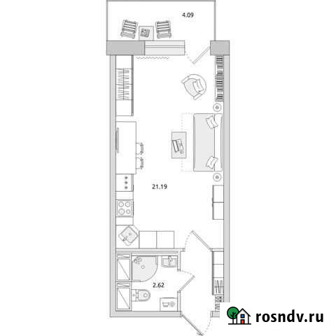 Квартира-студия, 30.6 м², 11/12 эт. на продажу в Янино-1 Янино-1 - изображение 1