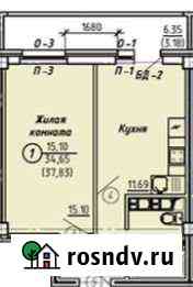 1-комнатная квартира, 37.8 м², 3/15 эт. на продажу в Кирове Киров