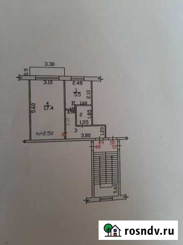 1-комнатная квартира, 33 м², 3/5 эт. на продажу в Абакане Абакан - изображение 1