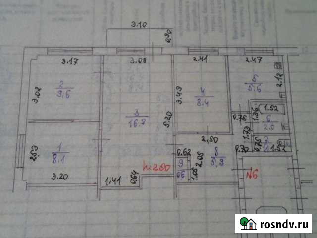 4-комнатная квартира, 60 м², 3/5 эт. на продажу в Сухиничах Сухиничи - изображение 1