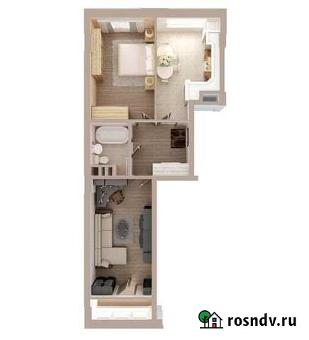 2-комнатная квартира, 54.9 м², 2/18 эт. на продажу в Иваново Иваново - изображение 1