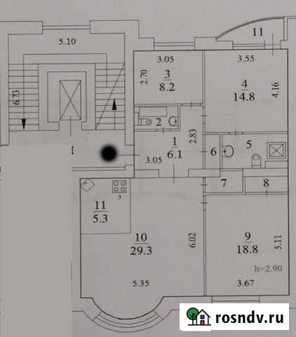 4-комнатная квартира, 94.4 м², 3/8 эт. на продажу в Архангельске Архангельск - изображение 1