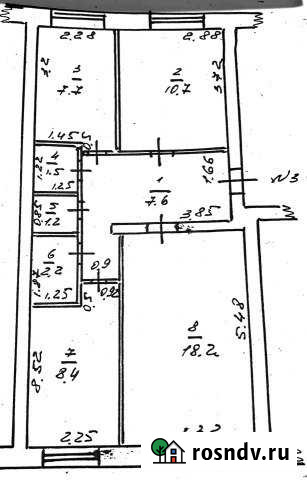 3-комнатная квартира, 57.5 м², 1/2 эт. на продажу в Шахунье Шахунья - изображение 1