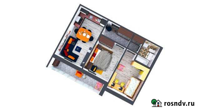 3-комнатная квартира, 61.6 м², 12/16 эт. на продажу в Барнауле Барнаул - изображение 1