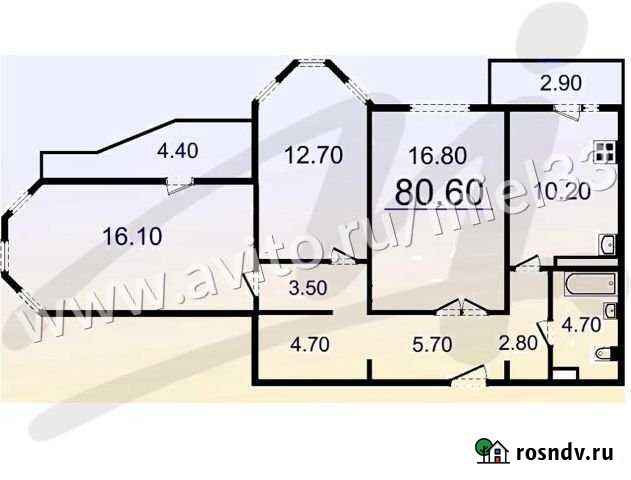 3-комнатная квартира, 80.6 м², 10/17 эт. на продажу во Владимире Владимир - изображение 1