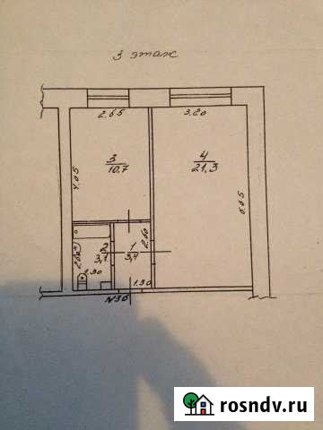 2-комнатная квартира, 38.5 м², 3/4 эт. на продажу в Ельце Елец - изображение 1