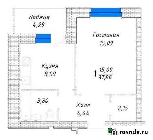 1-комнатная квартира, 37.9 м², 5/10 эт. на продажу в Самаре Самара