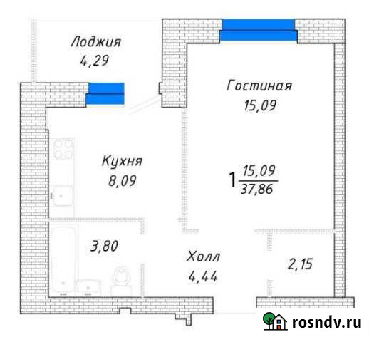 1-комнатная квартира, 37.9 м², 5/10 эт. на продажу в Самаре Самара - изображение 1