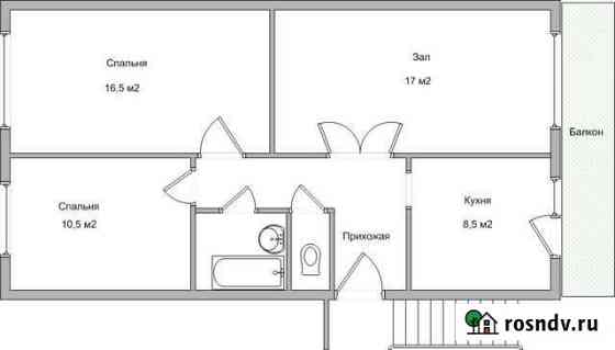3-комнатная квартира, 64.5 м², 3/3 эт. на продажу в Камне-на-Оби Камень-на-Оби