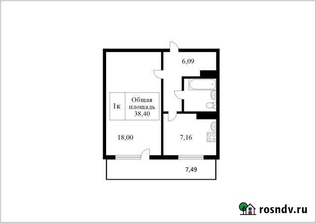 2-комнатная квартира, 38.4 м², 10/17 эт. на продажу в Томске Томск - изображение 1