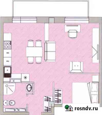 1-комнатная квартира, 45.1 м², 12/12 эт. на продажу в Омске Омск