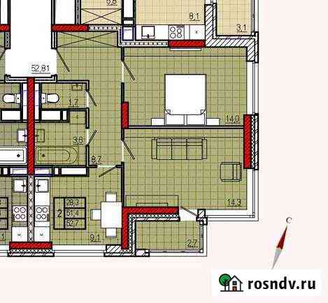 2-комнатная квартира, 52.7 м², 12/23 эт. на продажу в Долгопрудном Долгопрудный