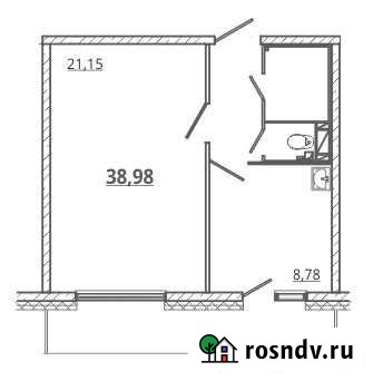 1-комнатная квартира, 39 м², 6/17 эт. на продажу в Красноярске Красноярск - изображение 1