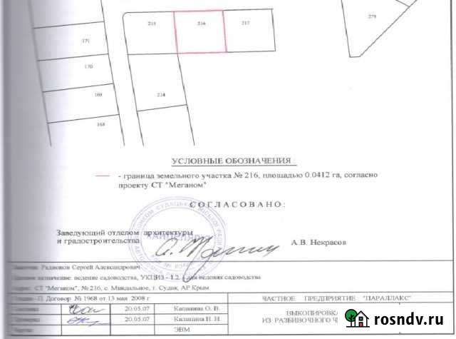 Участок ИЖС 4 сот. на продажу в Судаке Судак - изображение 1