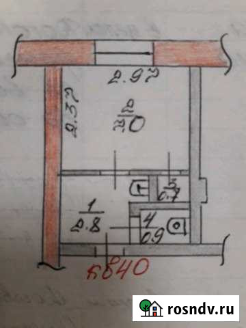 1-комнатная квартира, 12 м², 5/5 эт. на продажу в Кузнецке Кузнецк - изображение 1
