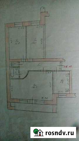 3-комнатная квартира, 74 м², 5/9 эт. на продажу в Кузнецке Кузнецк - изображение 1