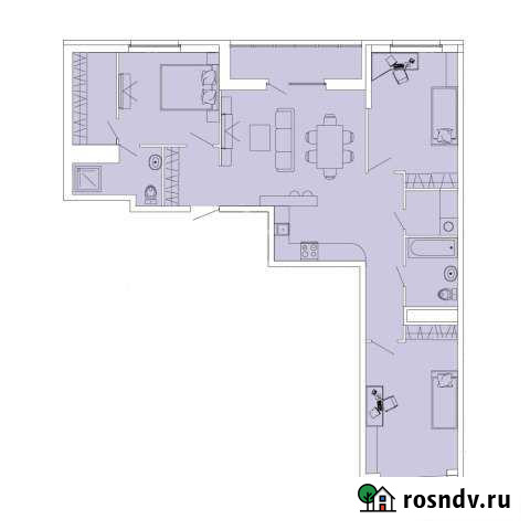 3-комнатная квартира, 100.5 м², 8/17 эт. на продажу в Пензе Пенза - изображение 1
