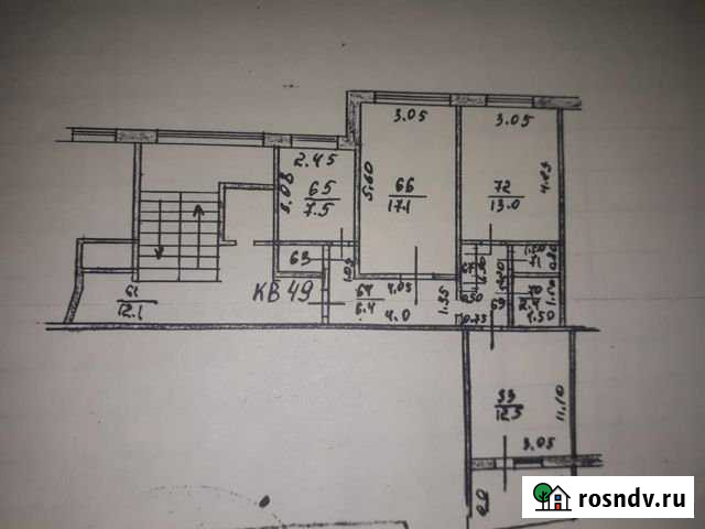 3-комнатная квартира, 68 м², 3/5 эт. на продажу в Ливнах Ливны - изображение 1