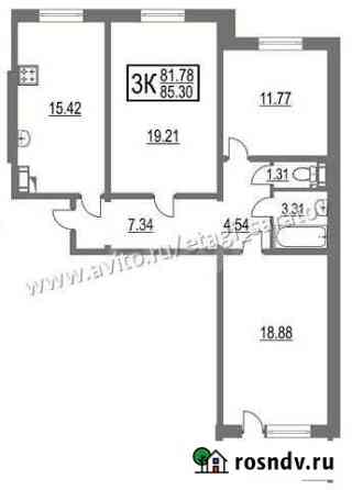 3-комнатная квартира, 81.8 м², 4/10 эт. на продажу в Саратове Саратов