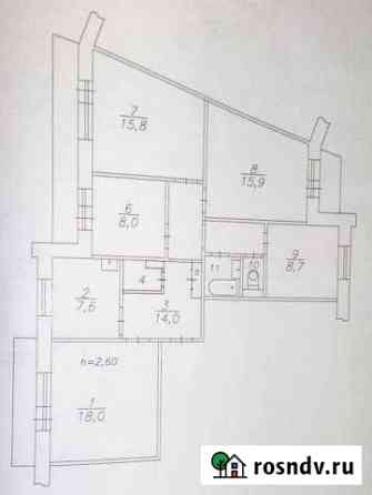 5-комнатная квартира, 93 м², 3/9 эт. на продажу в Красноярске Красноярск