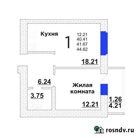 1-комнатная квартира, 44.6 м², 5/10 эт. на продажу в Самаре Самара - изображение 1