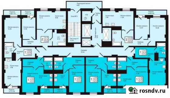 3-комнатная квартира, 66.7 м², 14/25 эт. на продажу в Красноярске Красноярск