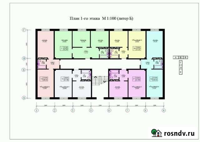 1-комнатная квартира, 48 м², 1/5 эт. на продажу в Буйнакске Буйнакск - изображение 1