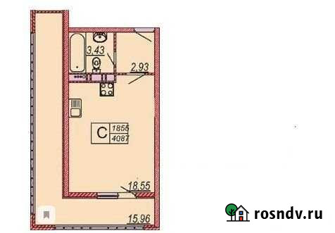 Квартира-студия, 41 м², 18/19 эт. на продажу в Анапе Анапа - изображение 1
