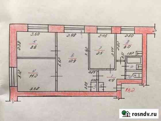 4-комнатная квартира, 62 м², 2/5 эт. на продажу в Набережных Челнах Набережные Челны