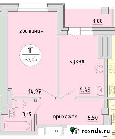 1-комнатная квартира, 36 м², 5/12 эт. на продажу в Новосибирске Новосибирск - изображение 1