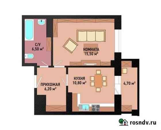 1-комнатная квартира, 43.7 м², 13/16 эт. на продажу в Волгограде Волгоград