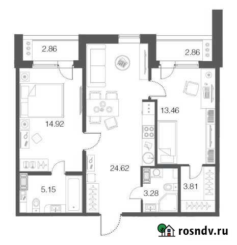 2-комнатная квартира, 65.2 м², 4/5 эт. на продажу в Сестрорецке Сестрорецк - изображение 1