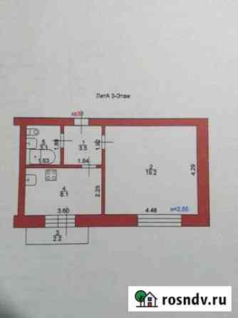 1-комнатная квартира, 33.9 м², 3/5 эт. на продажу в Ипатово Ипатово