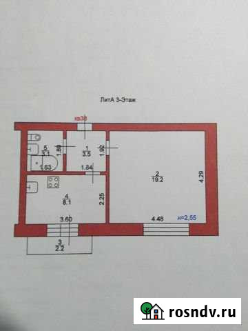 1-комнатная квартира, 33.9 м², 3/5 эт. на продажу в Ипатово Ипатово - изображение 1